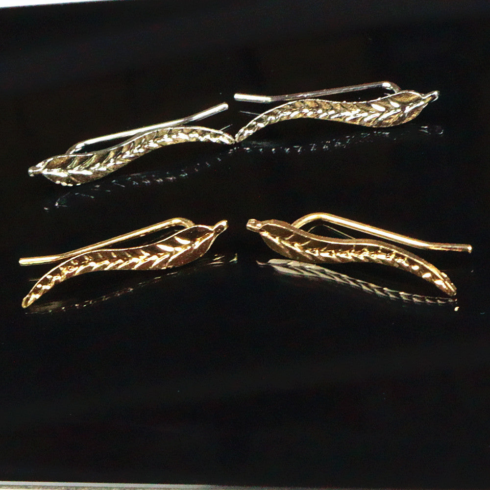 Exquisite Gold Color Leaf Earrings