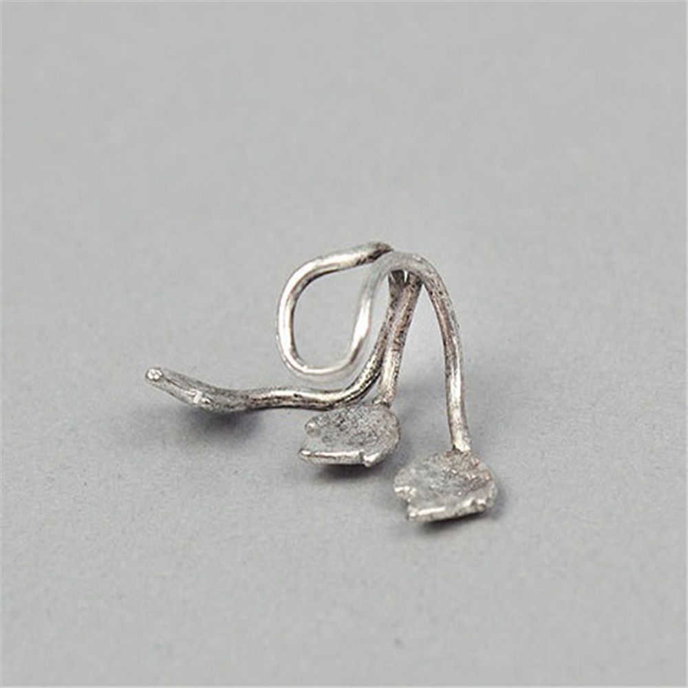 Plated Leaf Clip On Ear Cuff