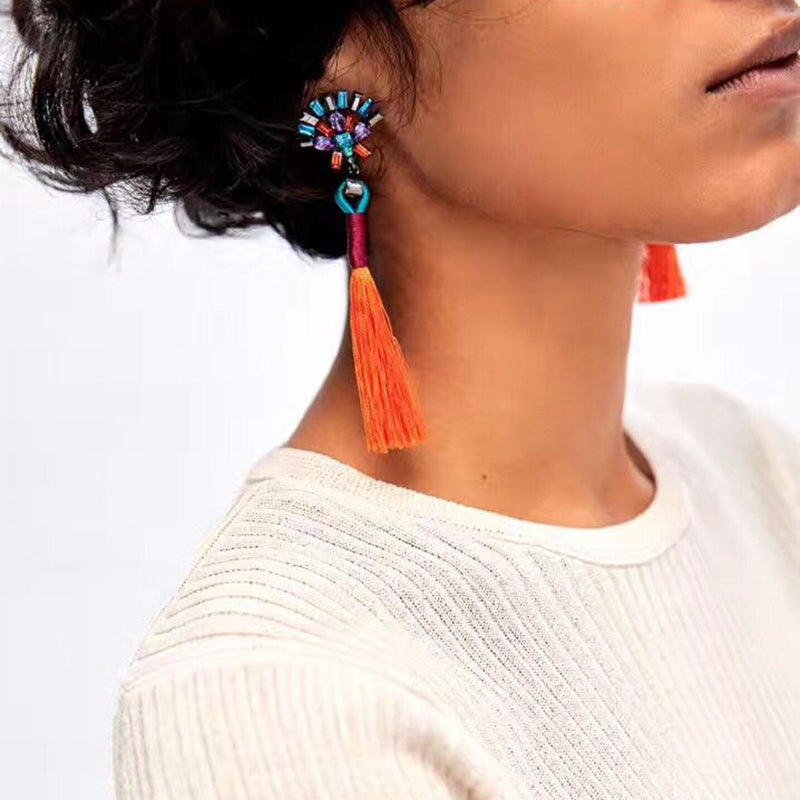 Fashion Statement Tassel Earrings