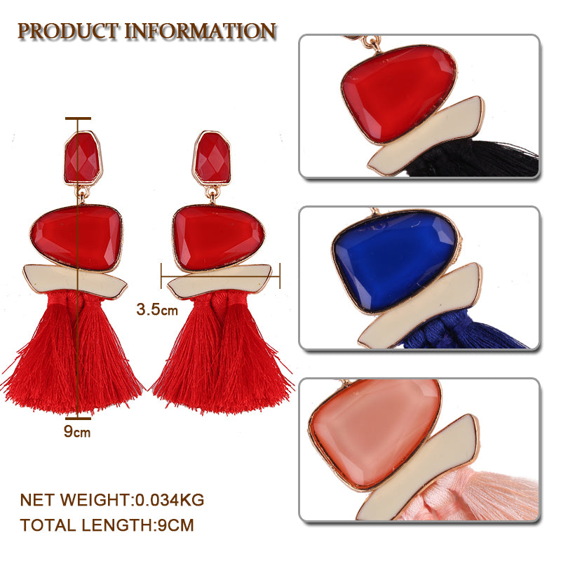 Fringed Statement Earrings