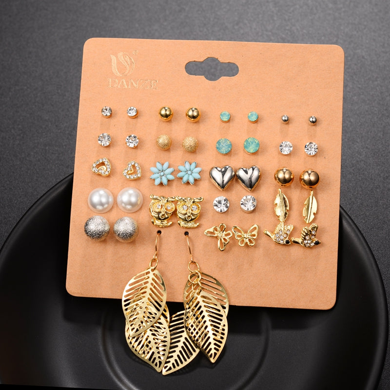 Brincos Mixed Stud Earrings