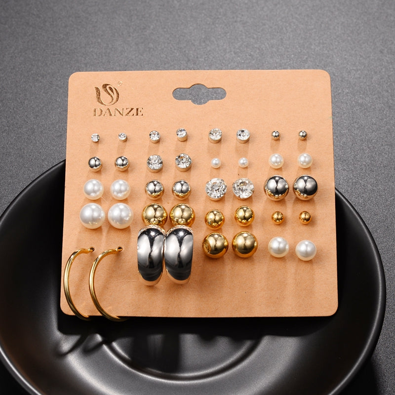 Brincos Mixed Stud Earrings