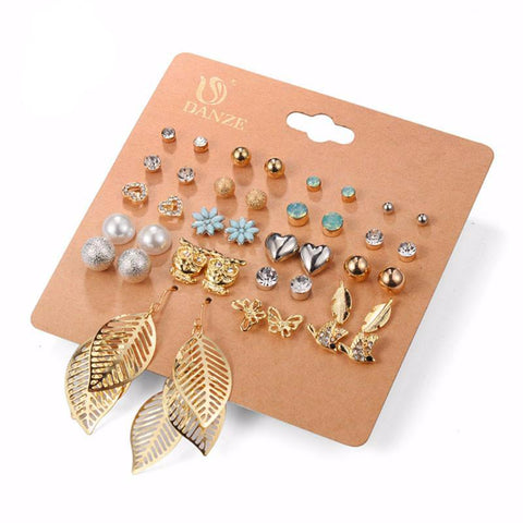 Brincos Mixed Stud Earrings
