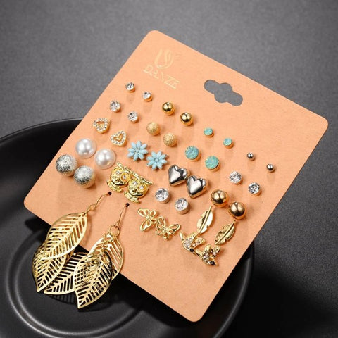 Brincos Mixed Stud Earrings